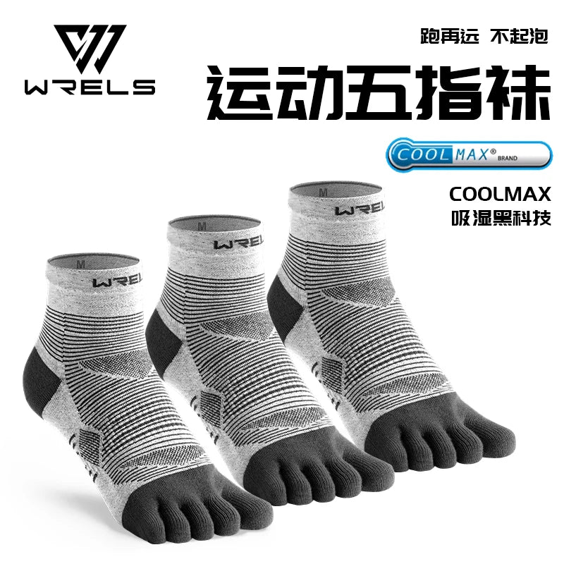 Tất Thể Thao WRELS 5 Ngón Coolmax Co Giãn Thoáng Khí - Daisan Mart