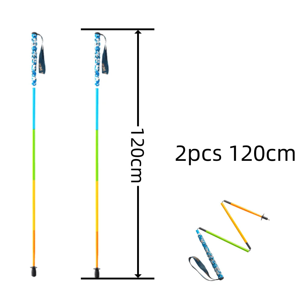 2023 Ultra Light Carbon 5 Section Folding Trekking Pole