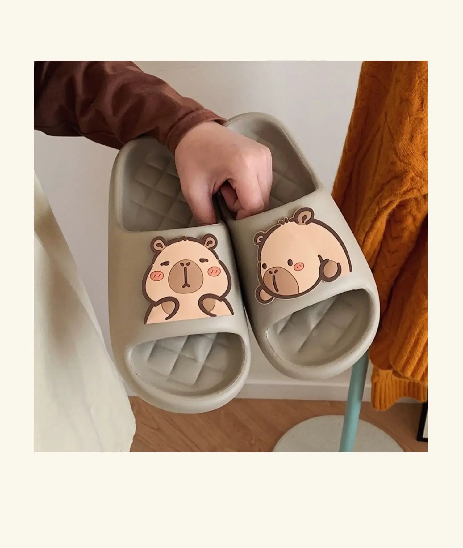 Dép Nữ Kapibara Mây Dễ Thương Đi Biển Nhà êm