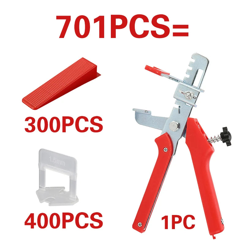 701PCS Tile Leveling System Laying Level Wedges Alignment Spacers Leveler Locator Spacers Flooring Wall level 1/1.5/2/2.5/3mm