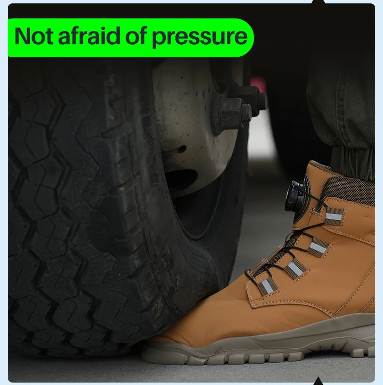 Industrial Safety Waterproof Leather Safety Shoes 2024