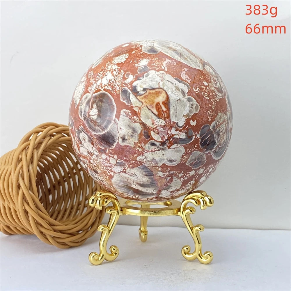 Lucky Natural Orange Quartz Ball Feng Shui