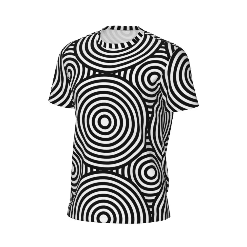 Stylish Mondrian Striped Men's Gym T-Shirt