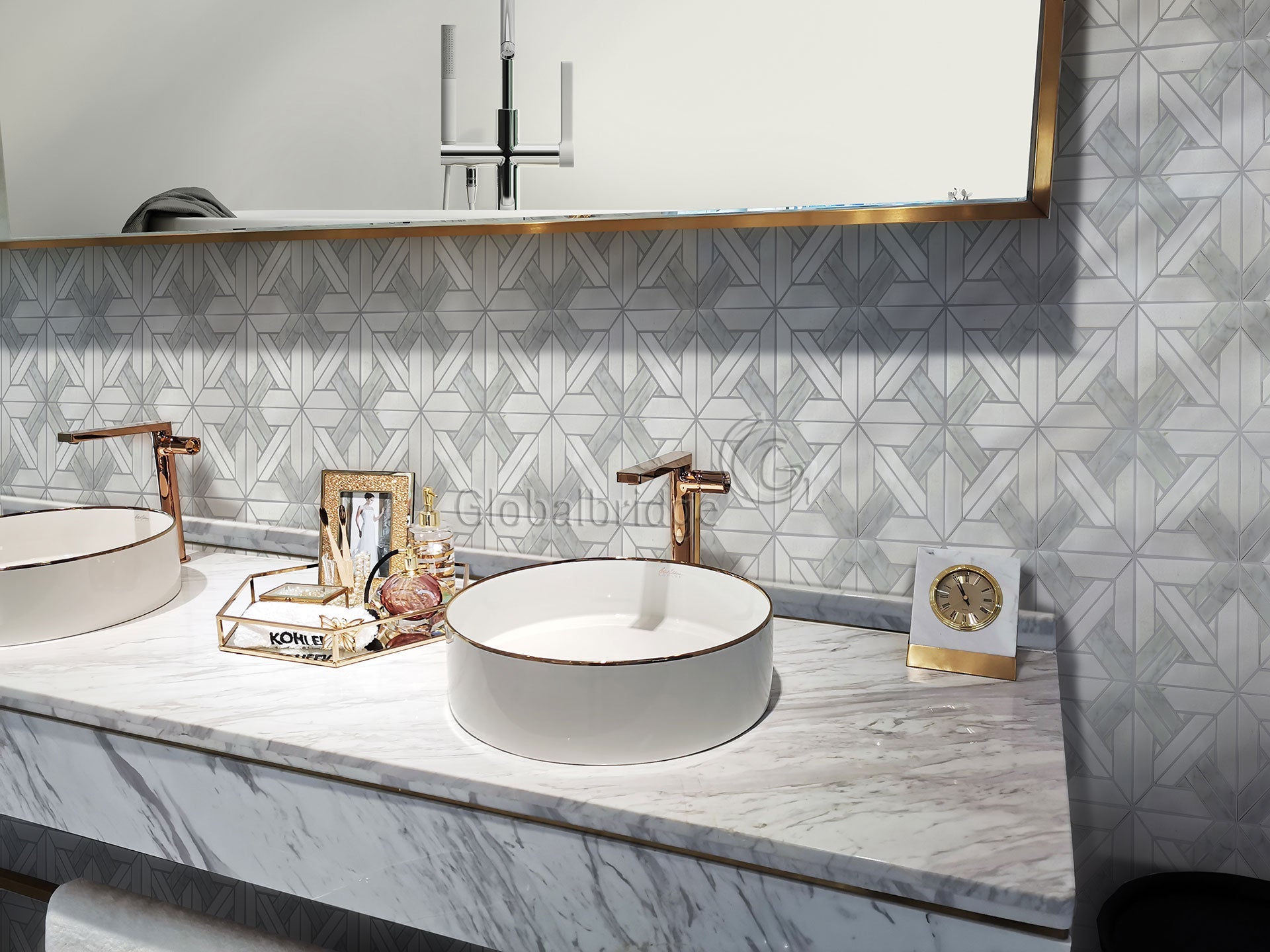 COLORFUL SYNTHETIC STONE MOSAIC 