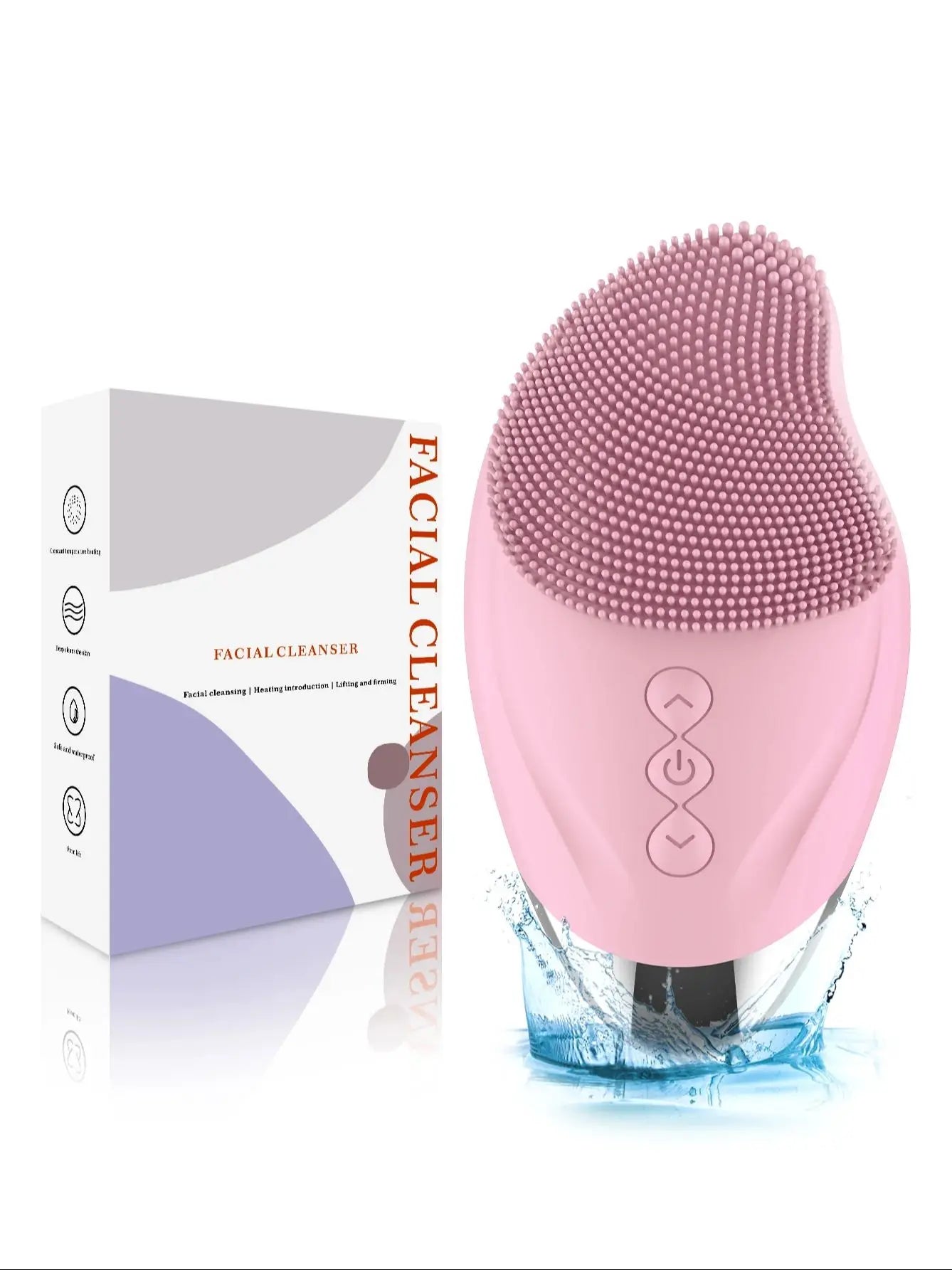 Silicon Ultrasonic Facial Cleanser Deep Cleanses Facial Skin