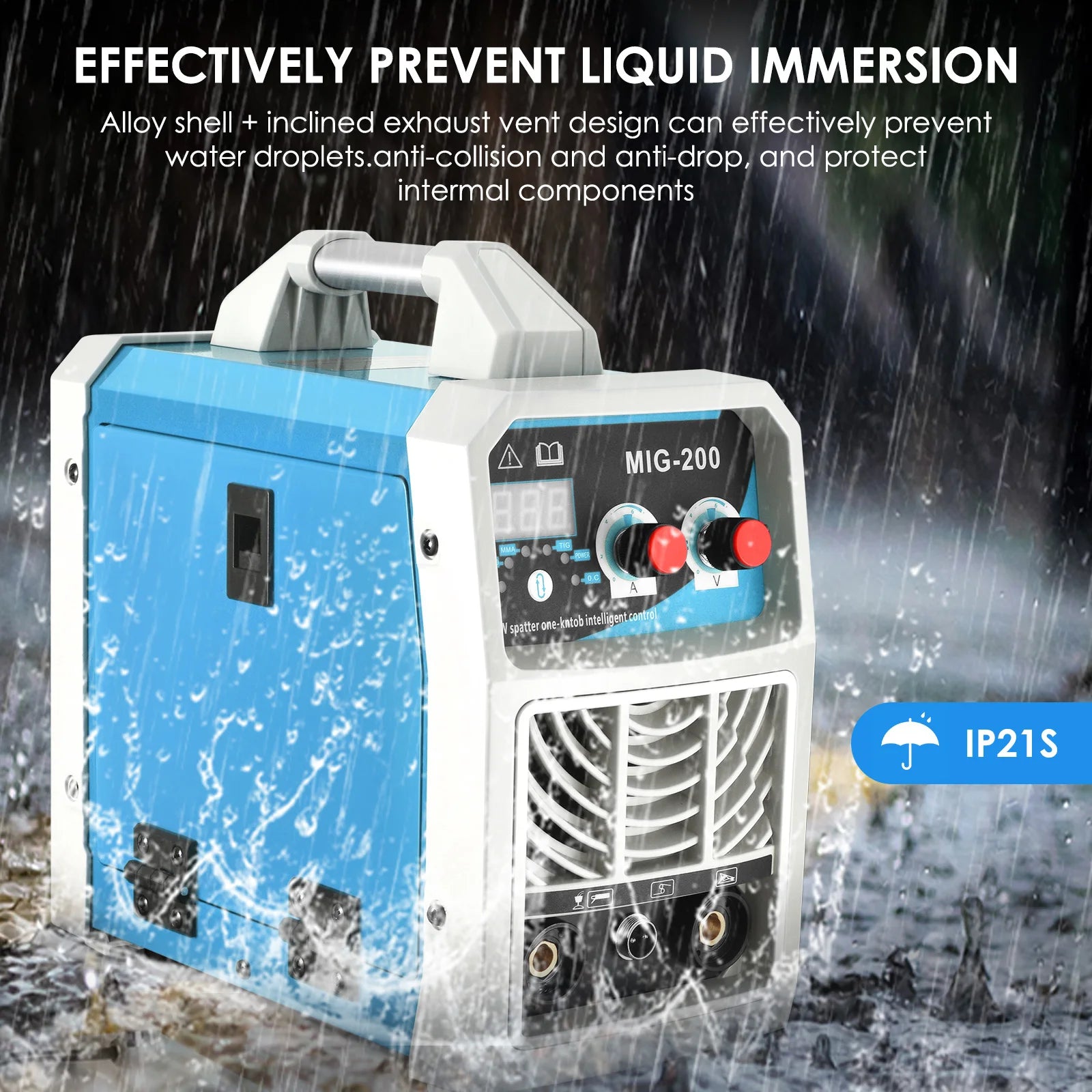 3-in-1 ARC/MIG/TIG Welding Machine Portable Digital MIG Welder IGBT MMA Gas No Gas Soldering Welding Iron Steel Stainless Steel - Daisan Mart