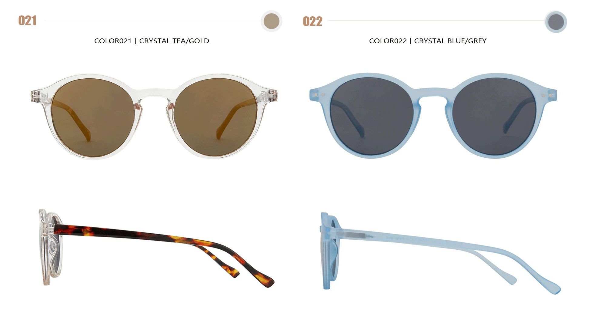 Kính Mát ZENOTTIC Retro Tròn Unisex Chống UV400