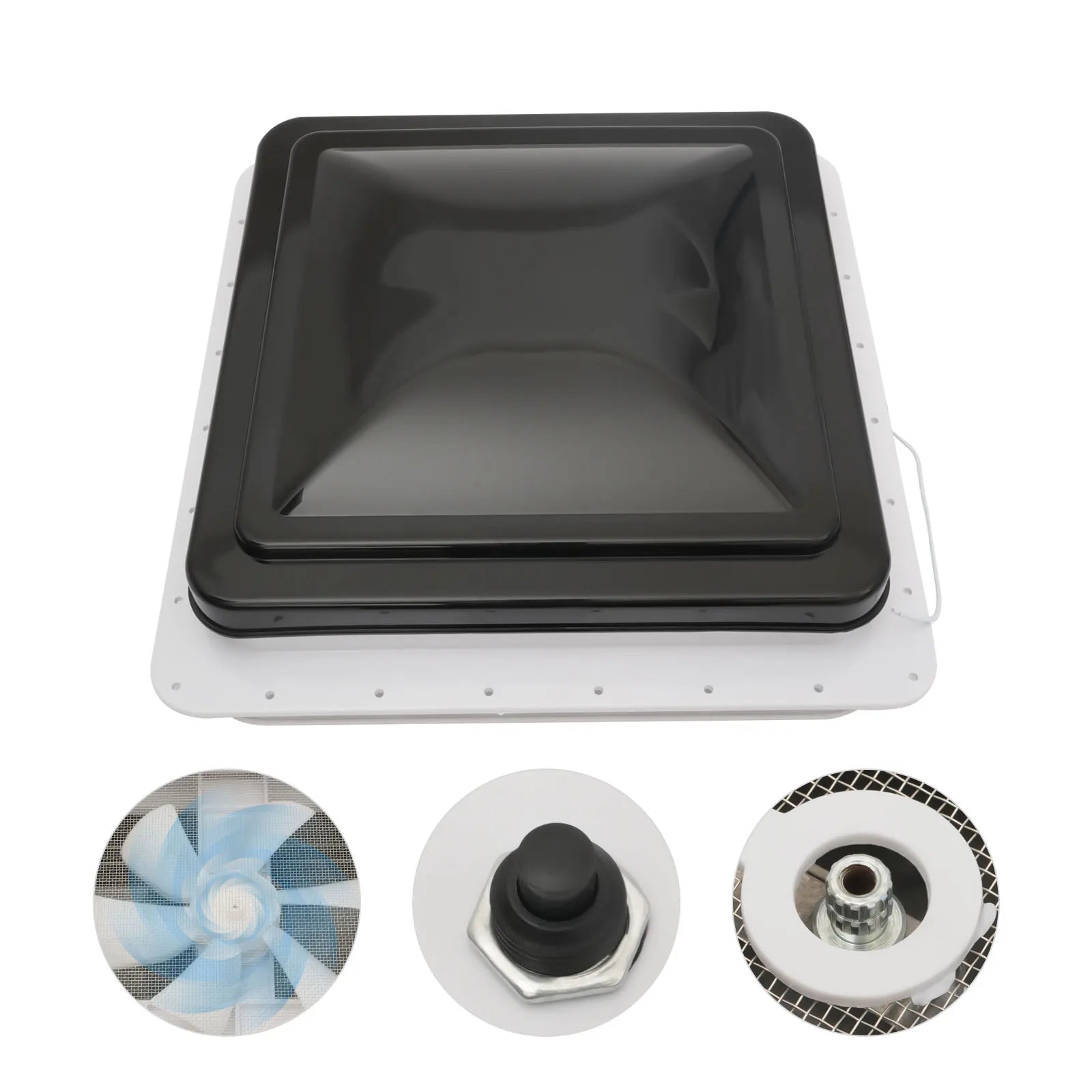 Quạt thông gió chống bụi cho mái xe RV 42cmx42cm