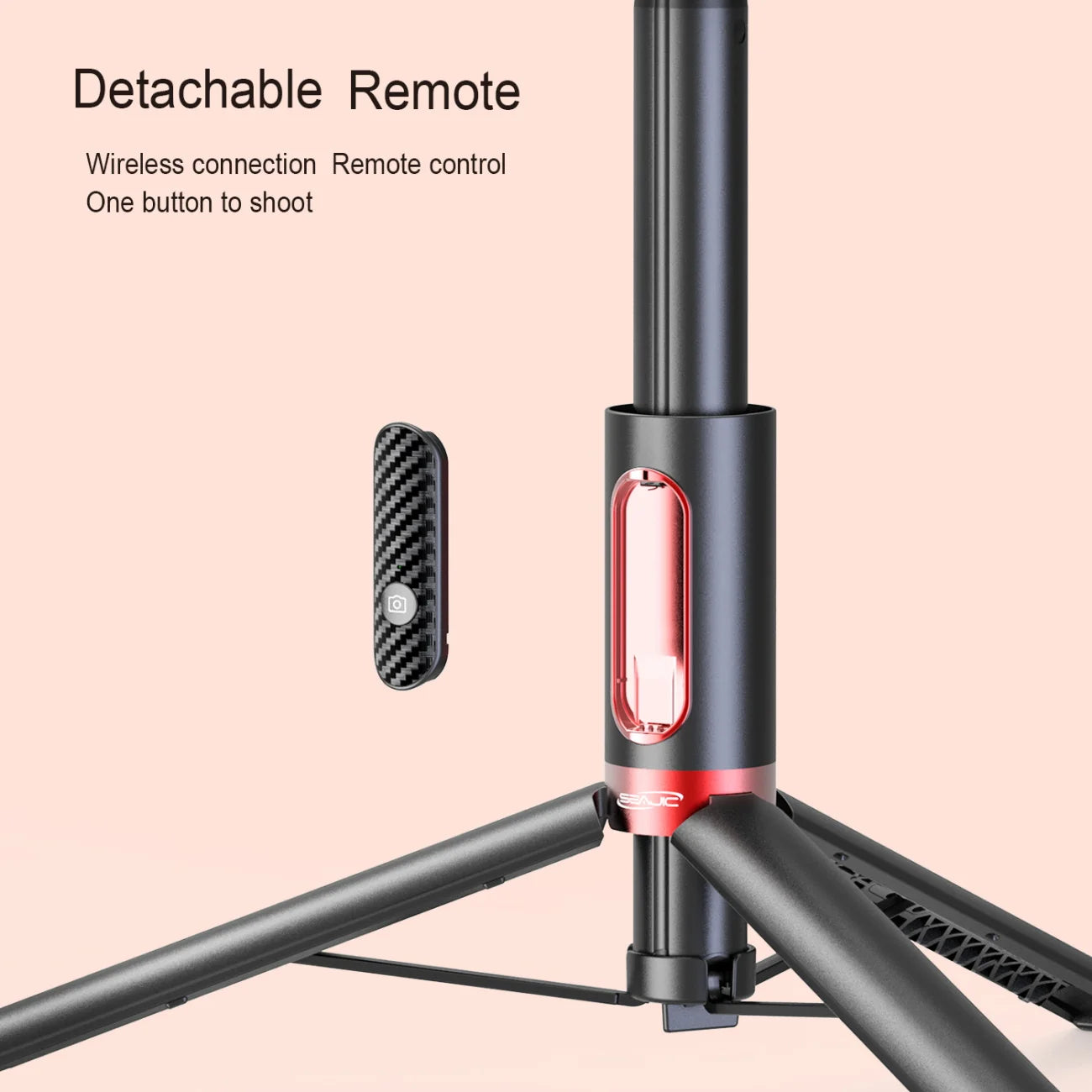 150cm Wireless Selfie Stick, Convenient Phone Stand