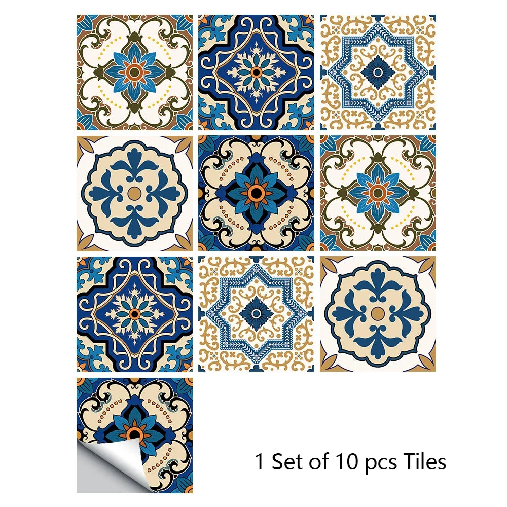 Bộ 10 Miếng Dán Tường Đá Marble Đen Trắng Xám Sang Trọng - Daisan Mart