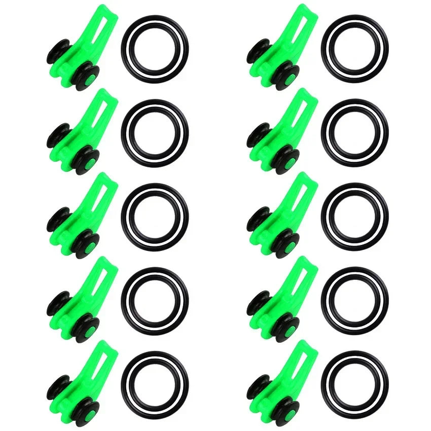Bộ 10 Vòng Silicone Giữ Mồi Cần Câu An Toàn Tiện Lợi