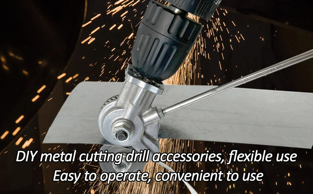 Electric Drill Plate Cutter Metal Nibbler Drill Attachment For DIY Sheet Metal Knife for Cutting Iron Steel Copper Aluminum