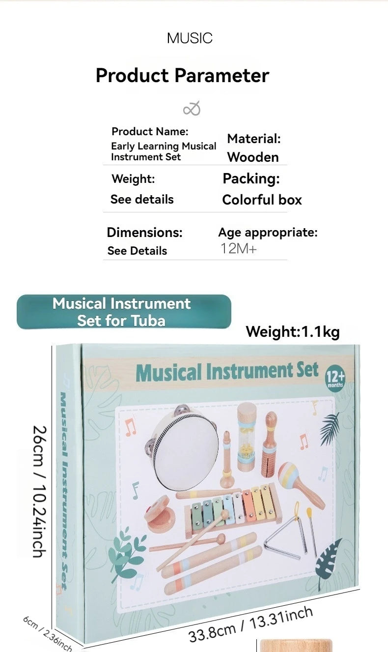 Interactive Wooden Musical Toy Set for Creative Children