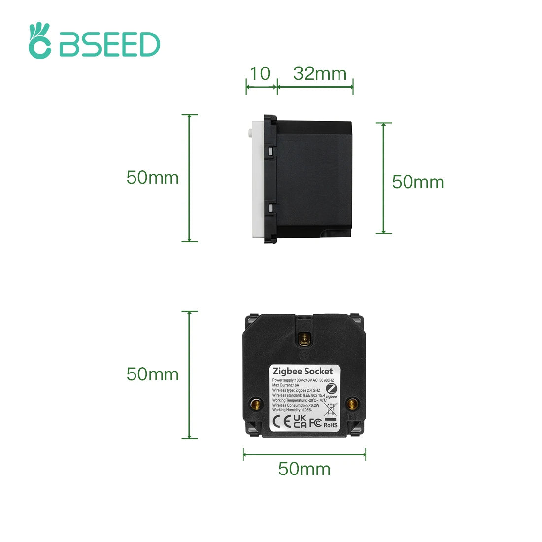 Ổ Cắm Thông Minh ZigBee BSEED - Điều Khiển Bằng Alexa