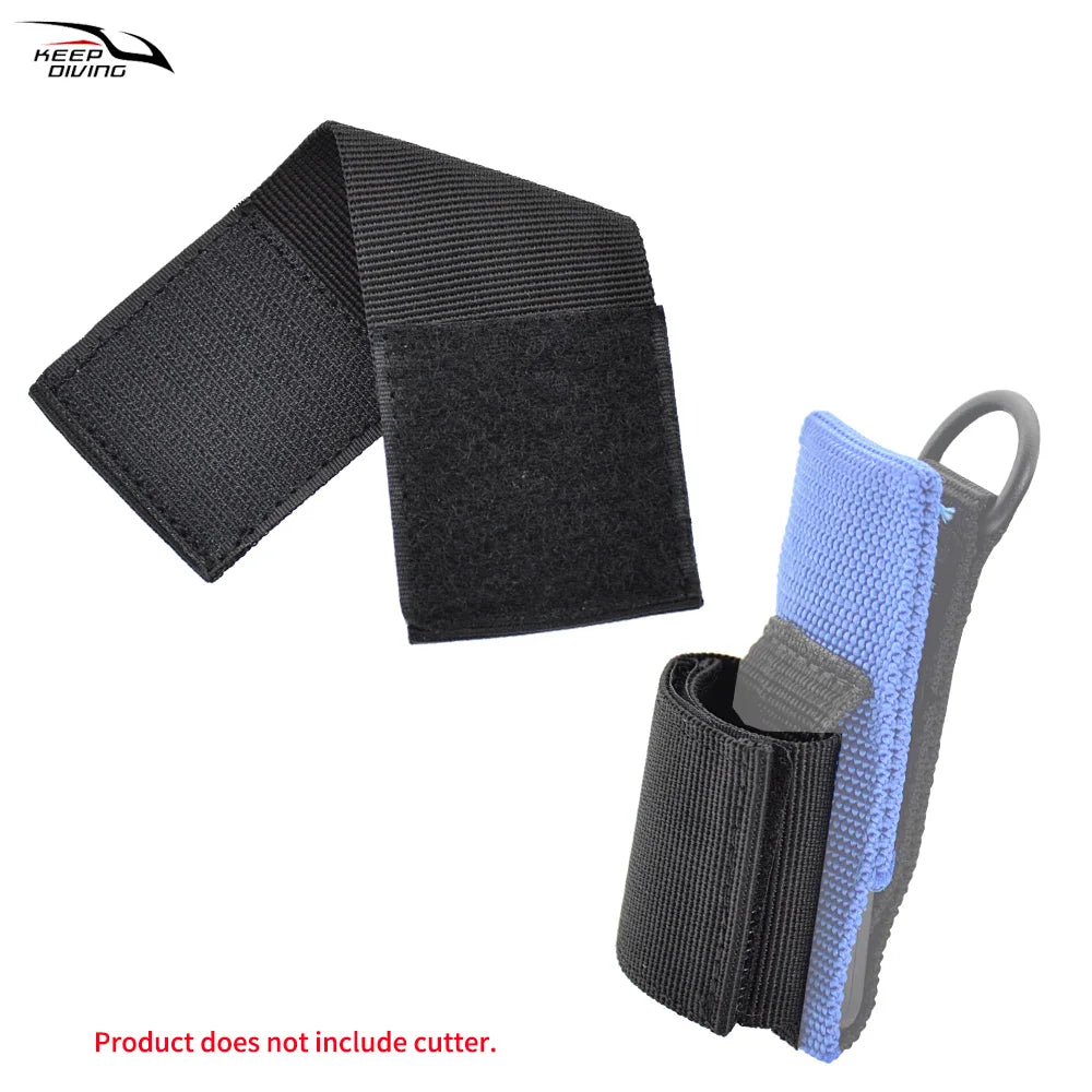 Scuba Diving Hook and Loop Fastener Fixed Strap Underwater Cutting Special Knife Anti-lost Ring Fix The Cutter On The Diving BCD