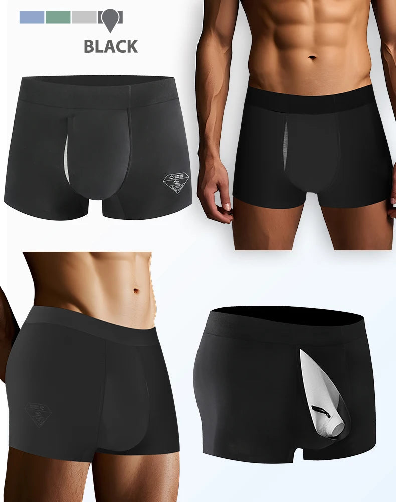 Quần Lót Nam Lụa Lạnh Thoáng Mát Dịu Da Nhạy Cảm