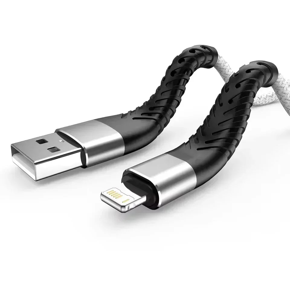 3A USB Fast Charging Cable For iPhone/iPad Multi-Length