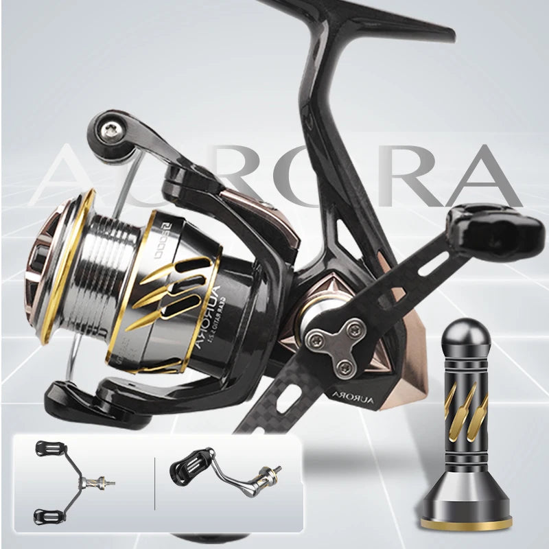 Aurora Long Range Fishing Reel 5.2:1 Drag 4.5kg Carbon 7+1 BB