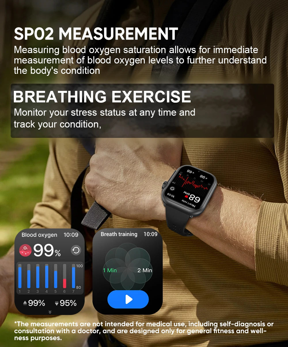 Đồng hồ thông minh thể thao thời trang HD 1.85 inch