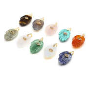 Buddha Hand Pendant Natural Stone DIY Jewelry