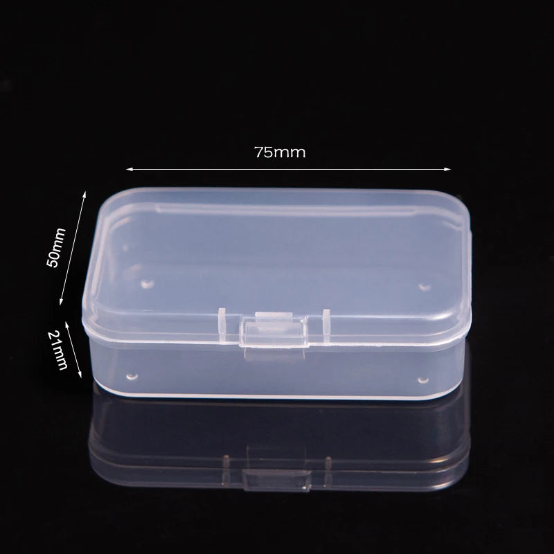 Mini Rectangular Dustproof Plastic Jewelry Box
