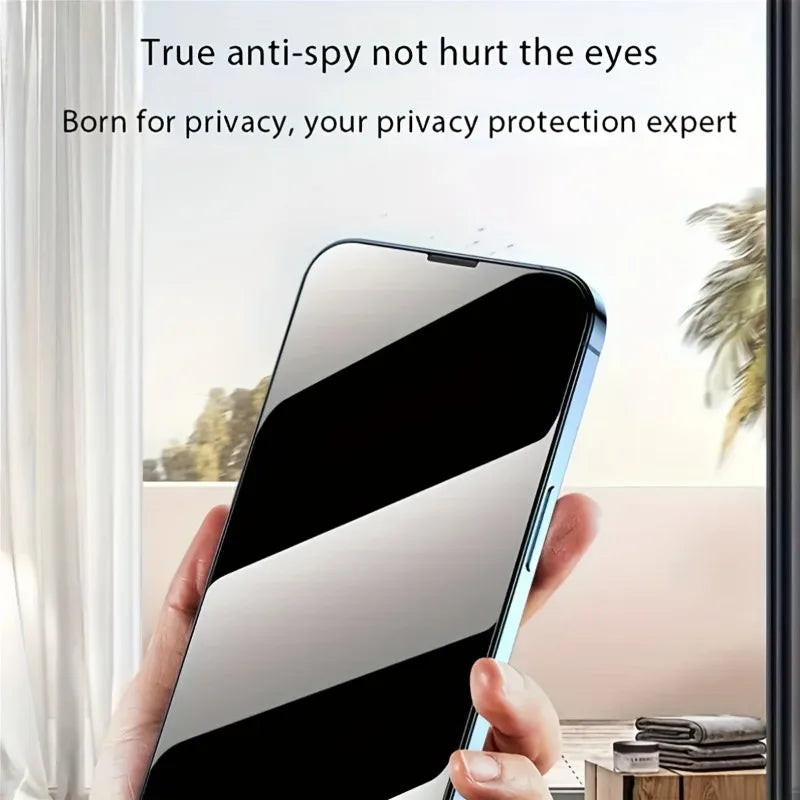 5Pcs Privacy Screen Protectors for iPhone 16 15 14 13 12 11 Pro Max 12 13Mini Protective Glass for iPhone 7 8 XR XSMAX Glass - Daisan Mart