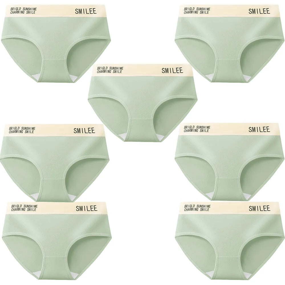 Quần Lót Nữ Cotton Kháng Khuẩn Mềm Mại - 7 Cái