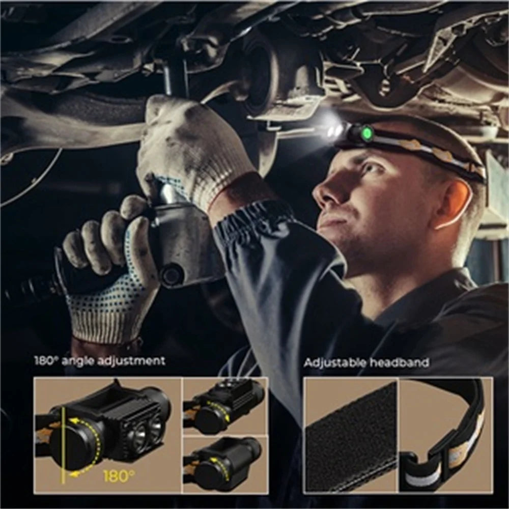 Đèn Đội Đầu LED H25LR Siêu Sáng Sạc Chống Nước