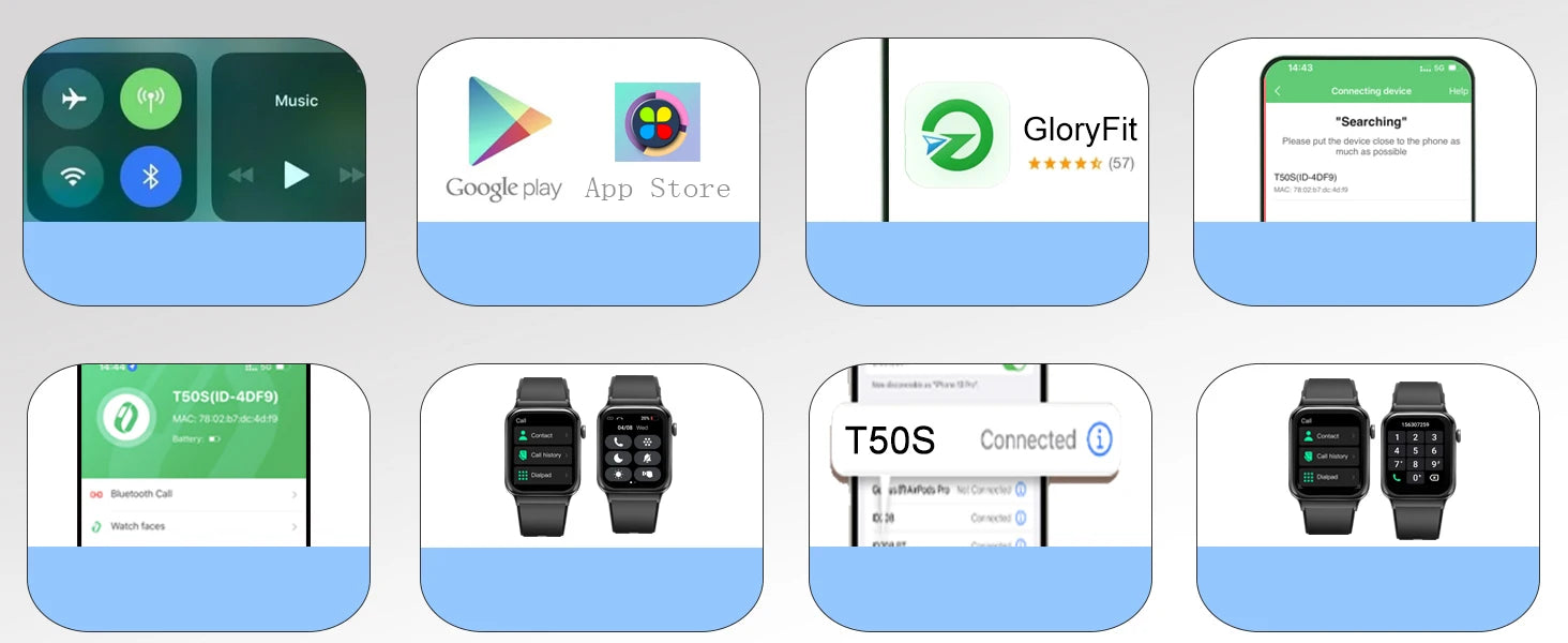 Đồng Hồ Thông Minh 1.85” Gọi, Chống Nước, Đa Thể Thao