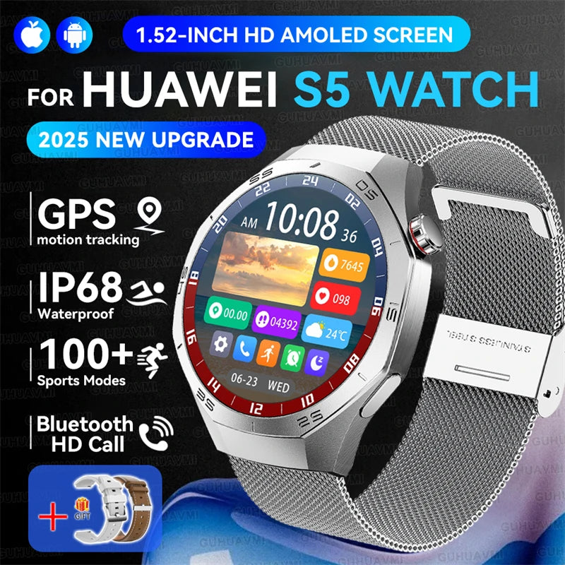 GUHUAVMI GT5 Pro GPS Smart Watch, BT Calling