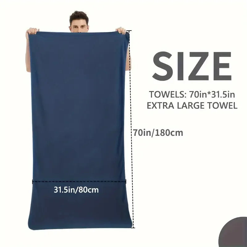 Khăn Đi Biển Siêu Thấm Microfiber Nhanh Khô 80x178cm