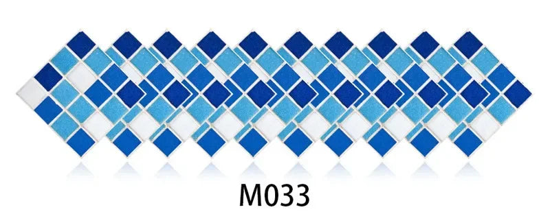 10pcs/set Marble Mosaic Tiles Wall Sticker Transfers Flat Covers for Kitchen Bathroom Stitching Stickers Self-adhesive Removable