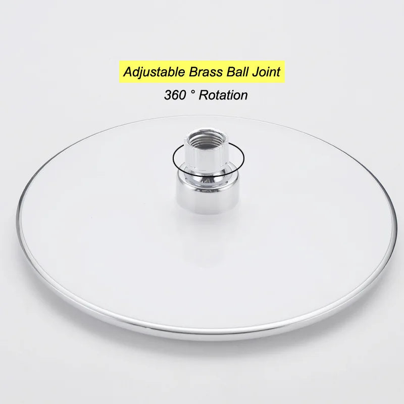9-inch electroplated surface round concealed thin large top spray, shower head, bathroom accessories
