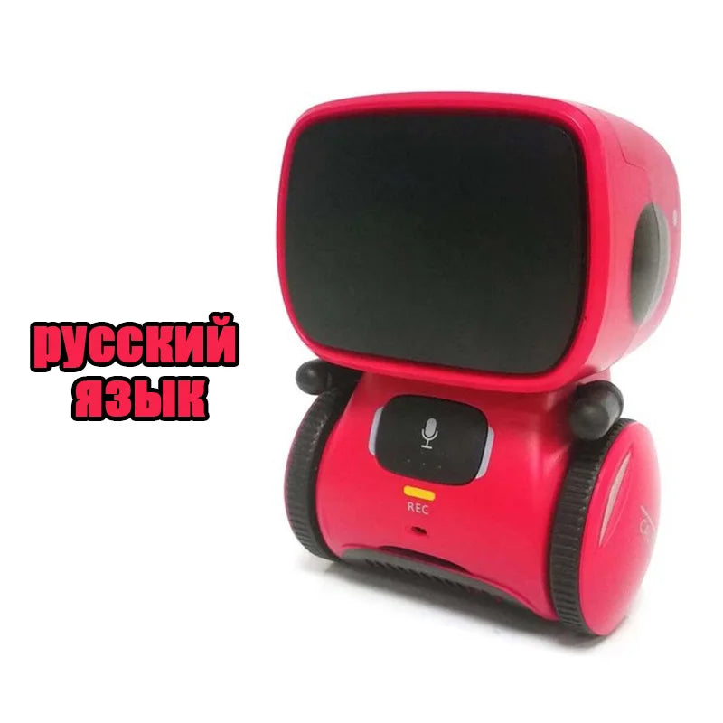 Emo Robot Intelligent Robots Russian & English & Spanish Version Voice & Touch control Toys Interactive Educational Children's G - Daisan Mart