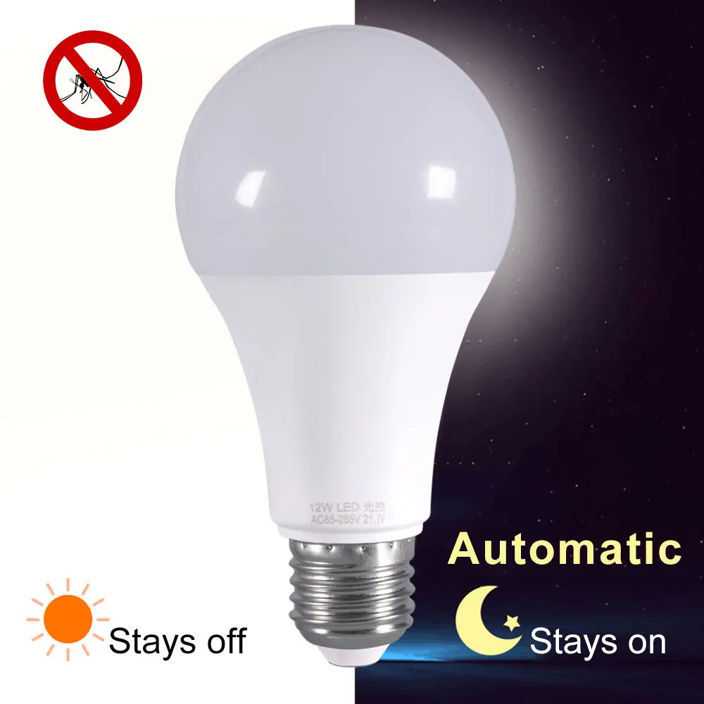 E27 Outdoor Automatic Sensor LED Bulb