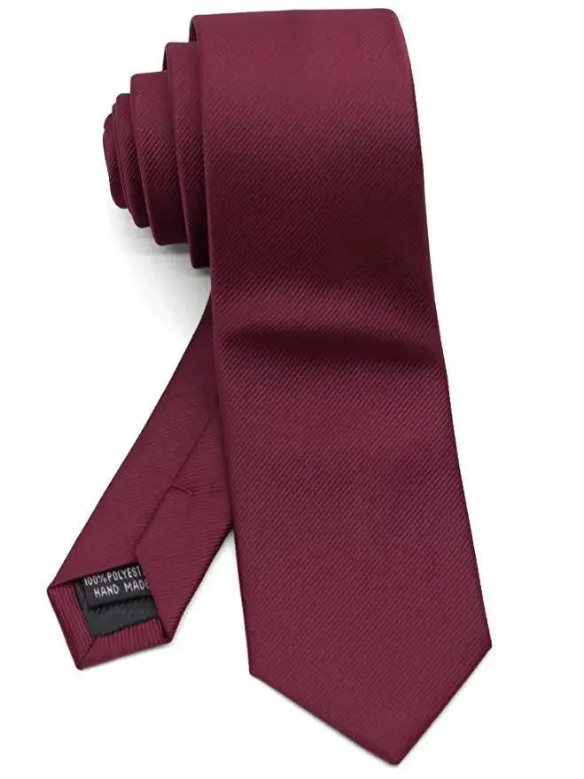 6公分窄款男士領帶，適合優雅的派對和婚禮場合。