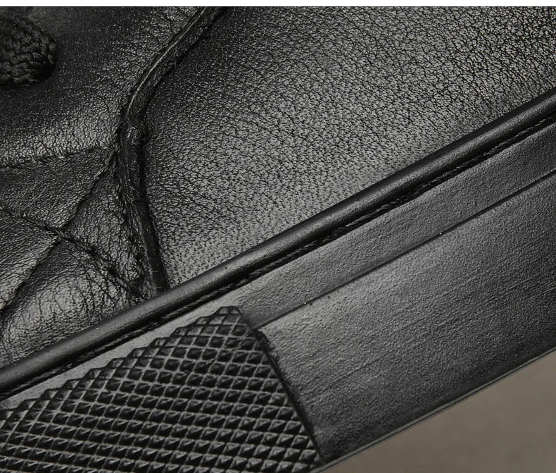 Giày Da Thật Cao Cổ Nam Trượt Ván Size Lớn 48 49