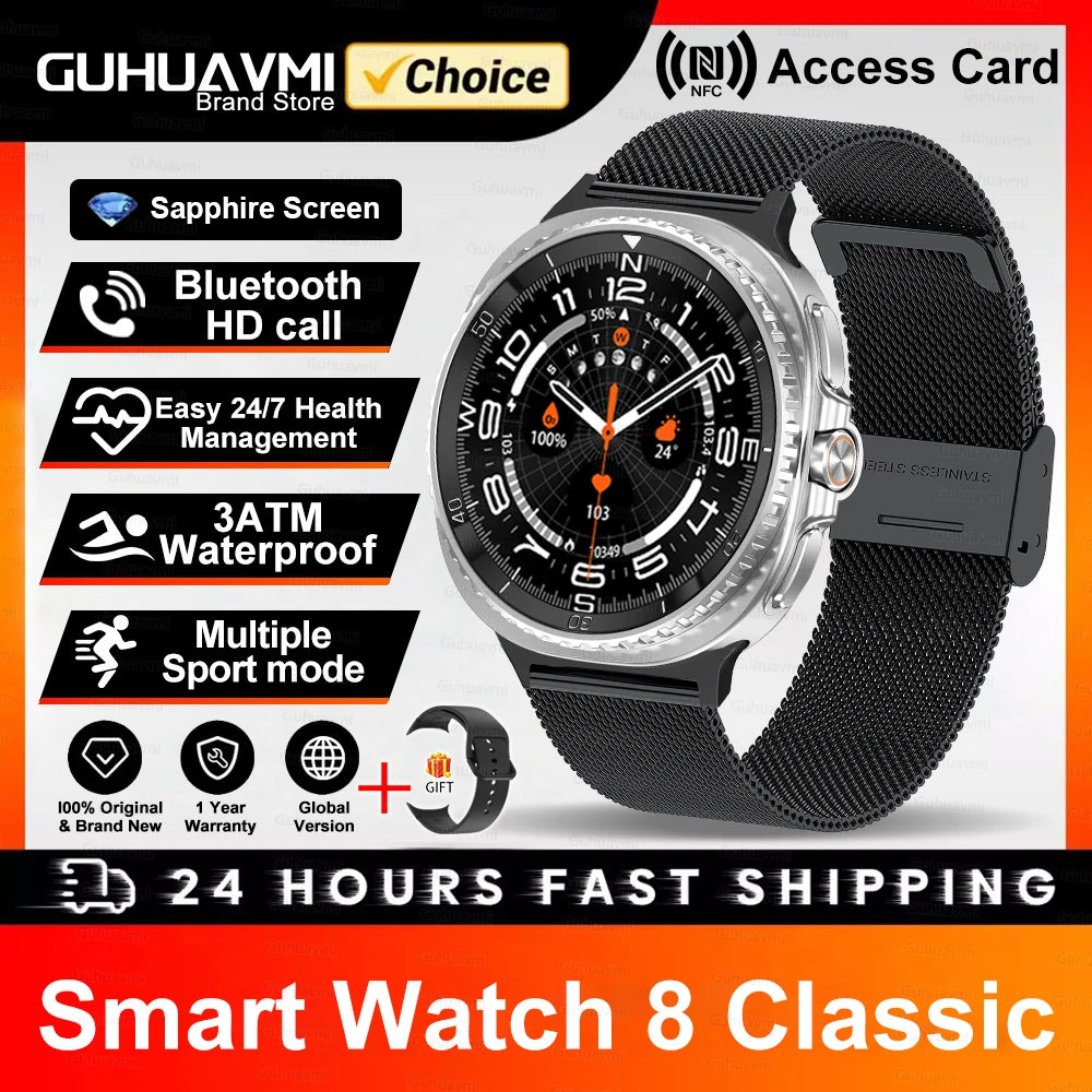 2025 Classic 8 Smartwatch - Luxurious &amp; Durable