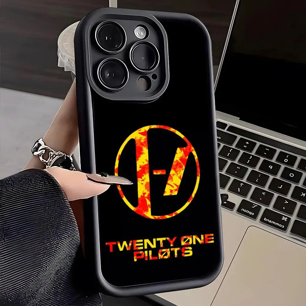 Ốp Lưng TPU êm Ái T-Twenty One Pilots cho iPhone 16 Pro Max