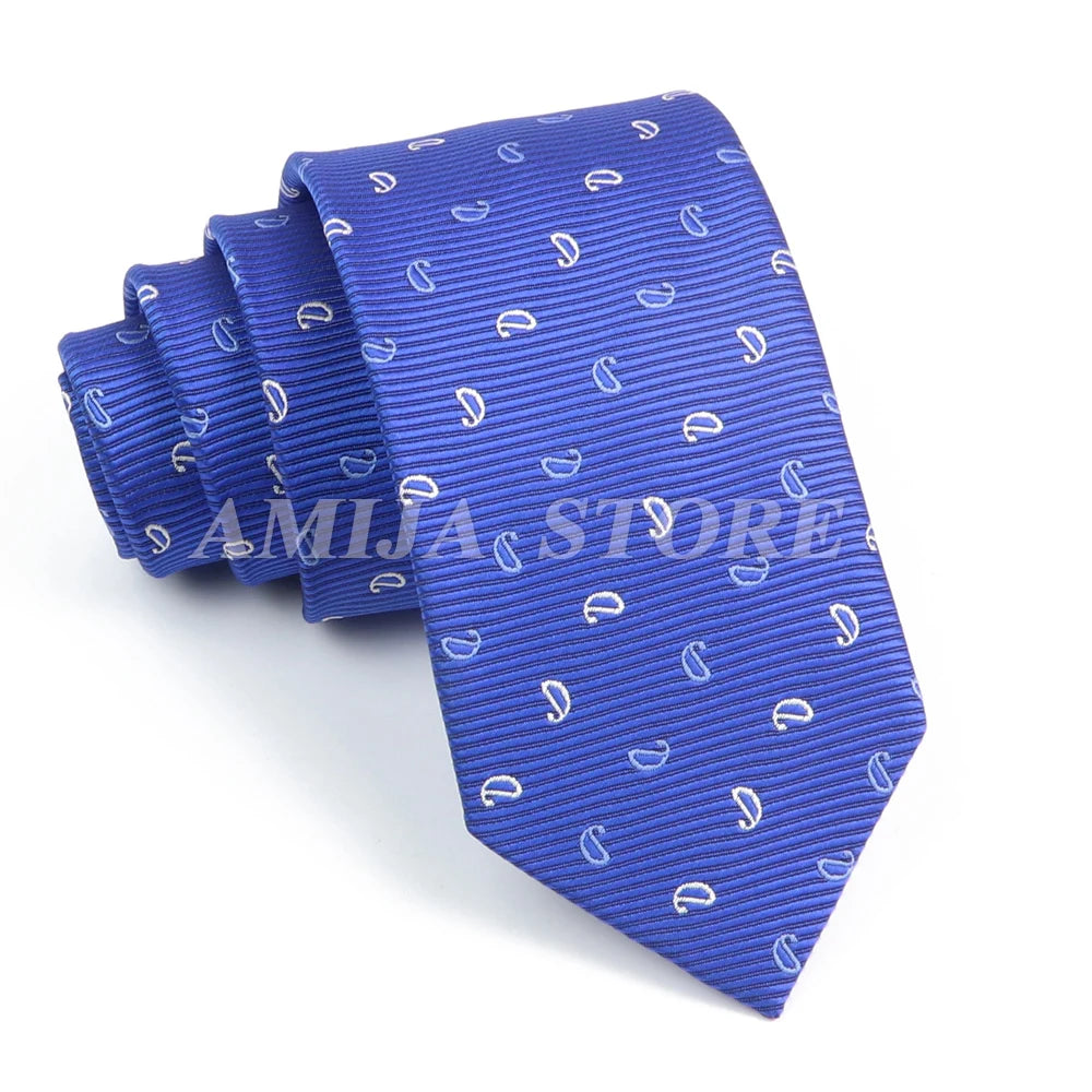 Cà vạt nam cao cấp chấm bi xám 6.5cm thời trang