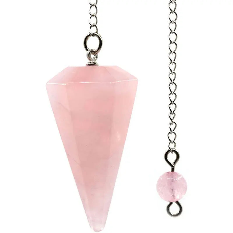 Quartz Amethyst Boho Healing Pendulum Charm