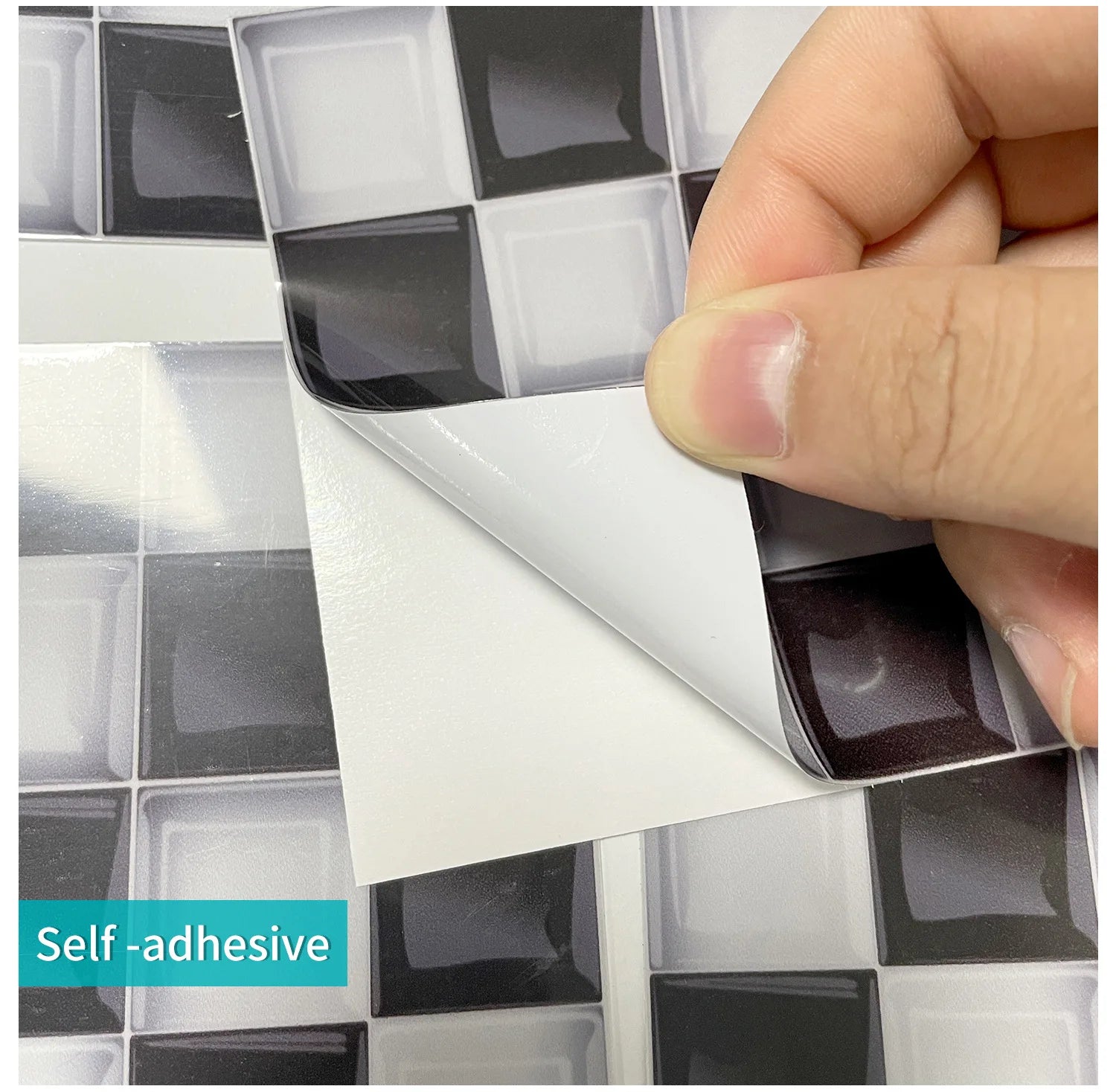 10 Waterproof Marble Mosaic Tile Stickers