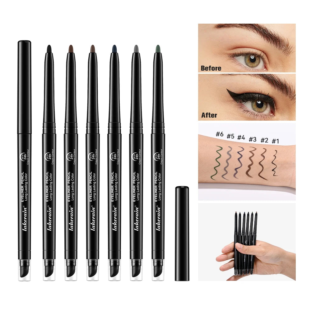 6 Color Waterproof Eyeliner Easy Fashion