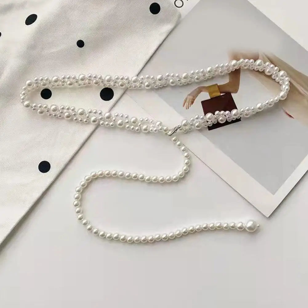 Korean Style Multi-Layer Pearl Belt