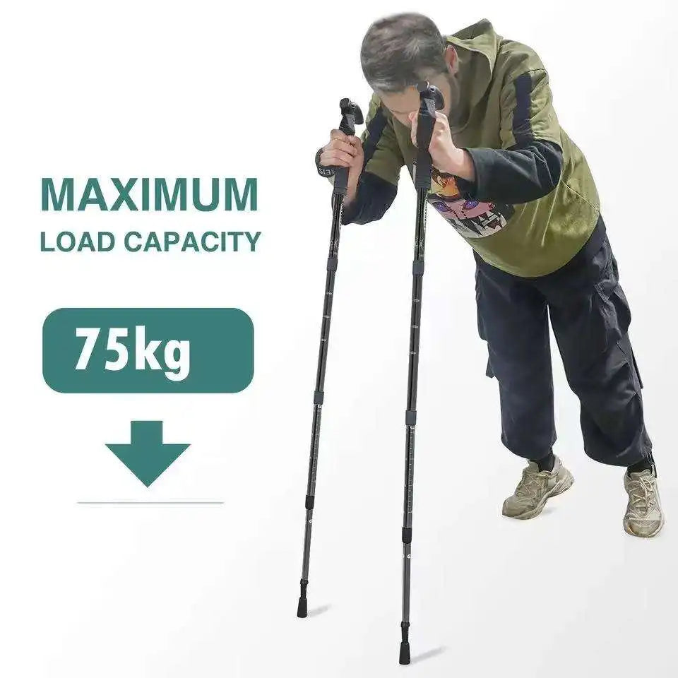Ultra-light 4-section Folding Trekking Stick