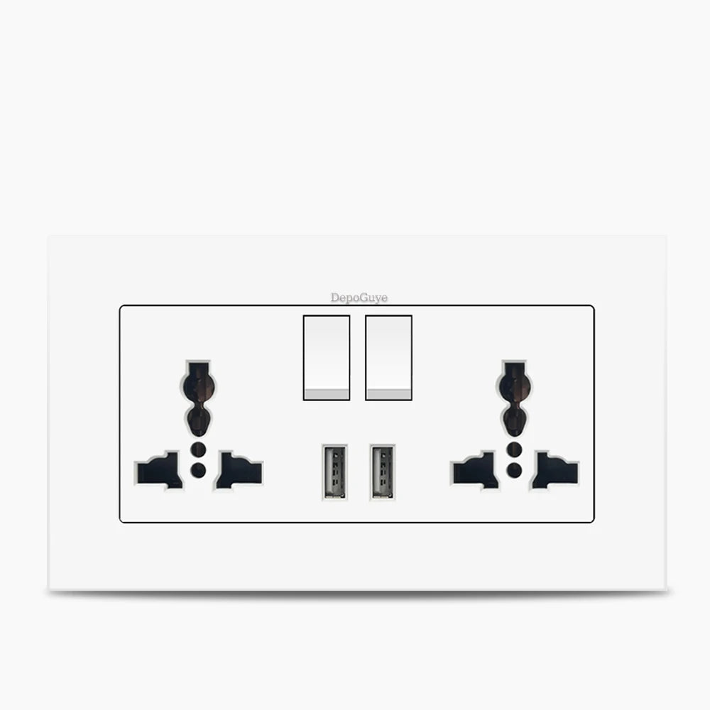 Ổ Cắm Đa Năng Sạc Nhanh 18W USB Type-C 3 Chân 220V