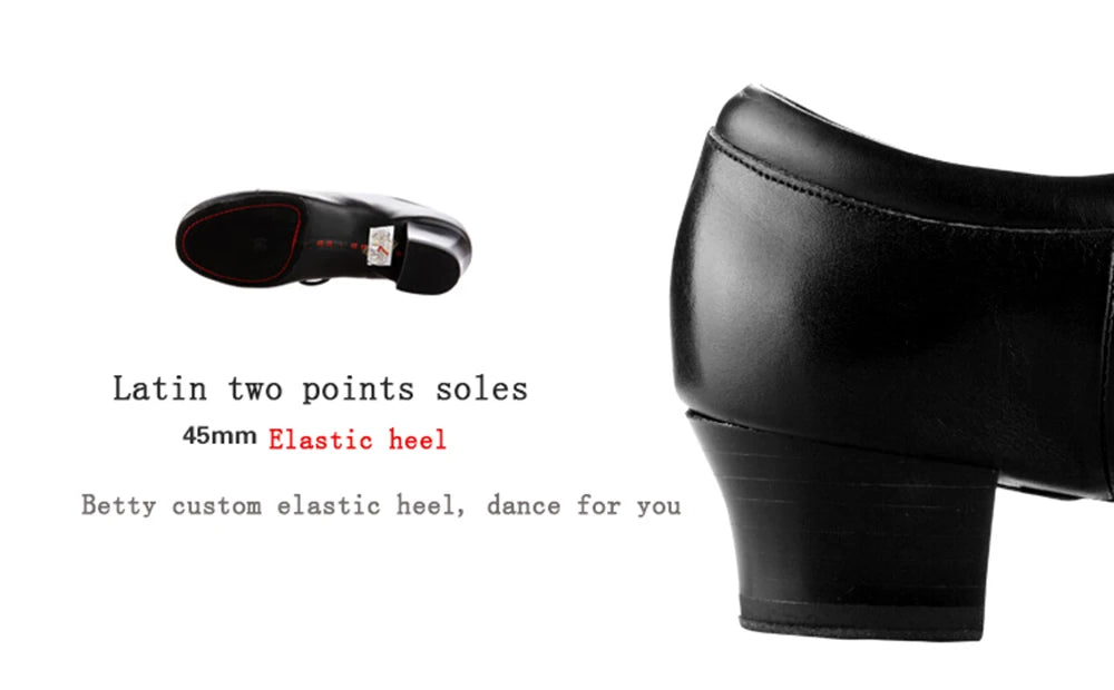 Men's Latin Dance Shoes Canvas Soft Sole 4.5cm