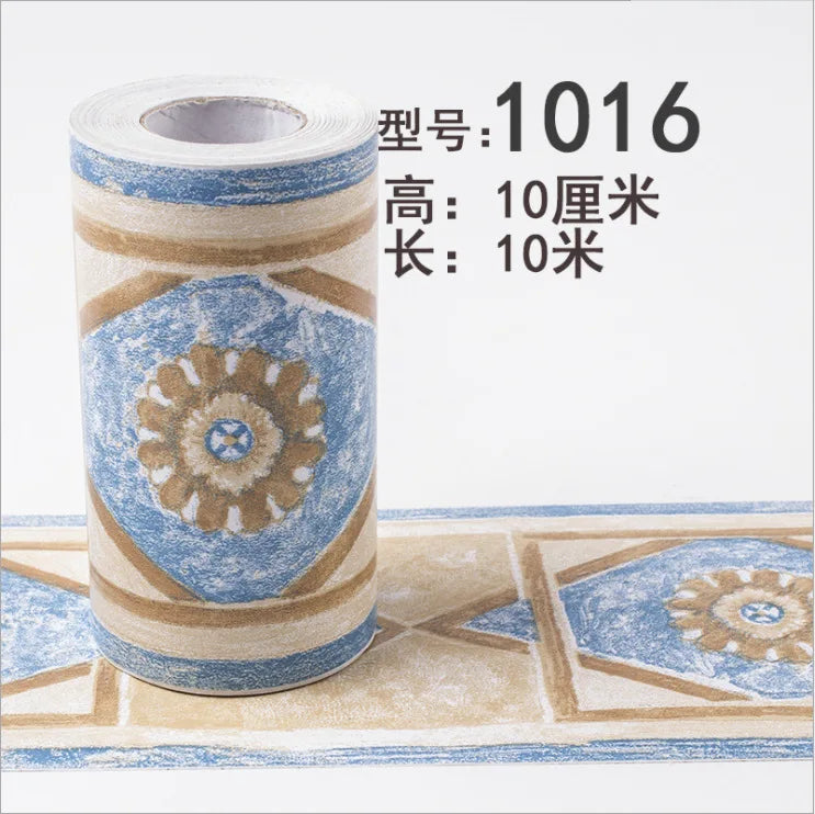 Waterproof PVC Wall Panels Self-Adhesive Skirting Board - Bathroom Safe Tile Border Sticker for Shower Corner Guard