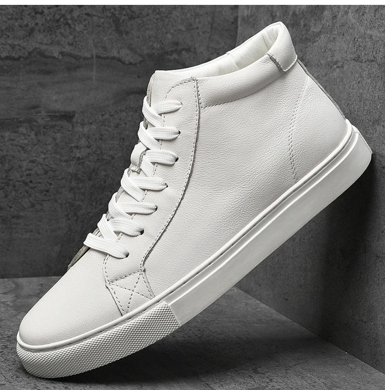 Giày Da Thật Cao Cổ Nam Trượt Ván Size Lớn 48 49