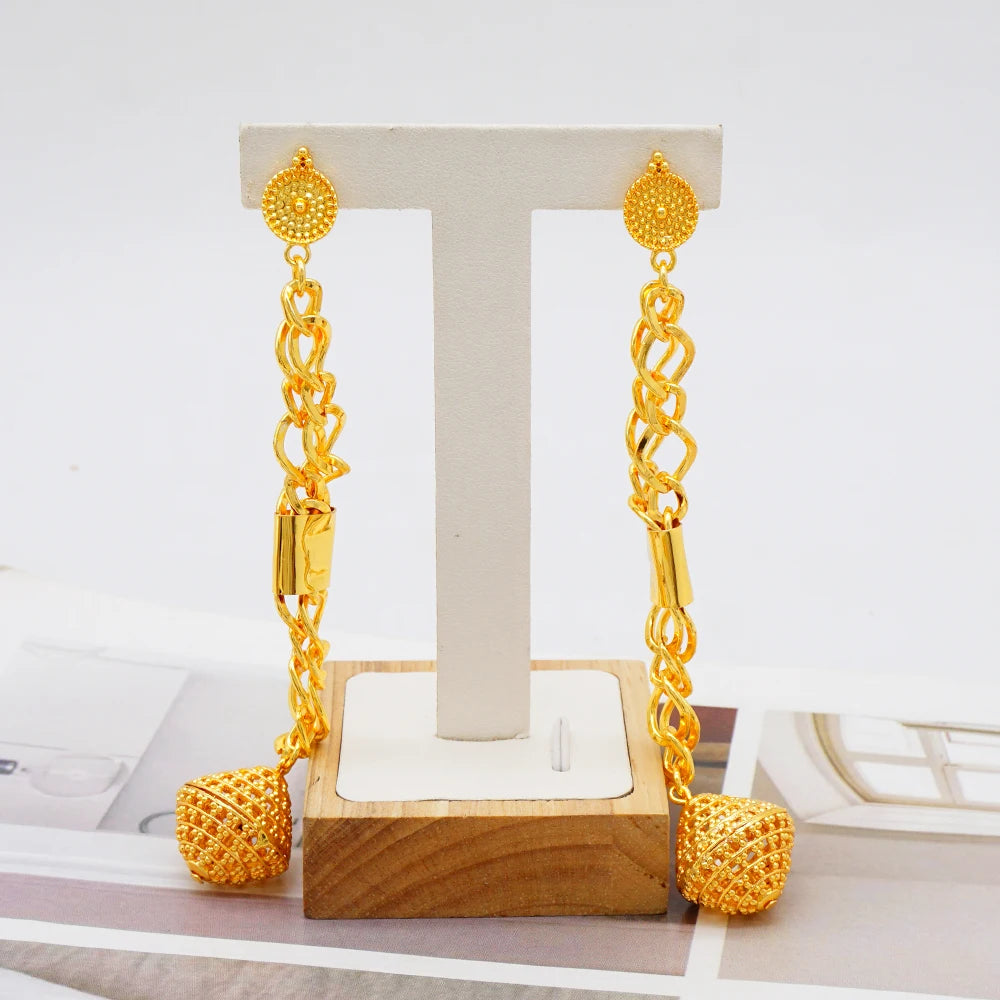 Luxurious Dubai Gold Jewelry Set - For Women